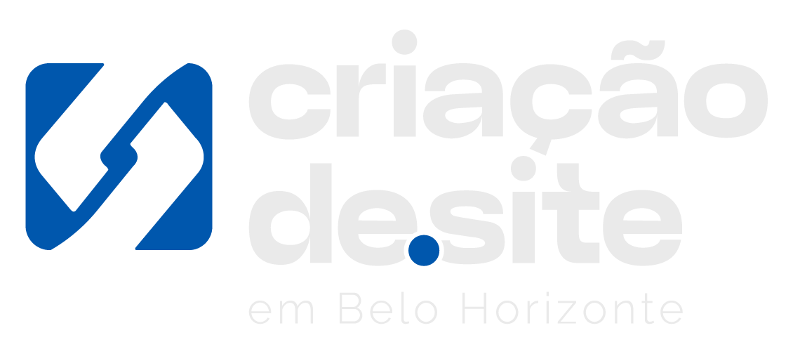 Criação de site em bh - logo vertical branca